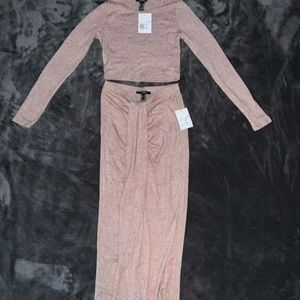 Two Piece Skirt and Crop Top Set